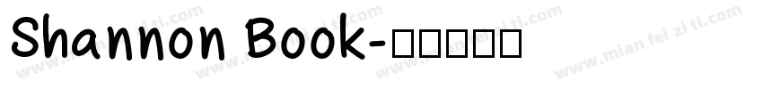 Shannon Book字体转换